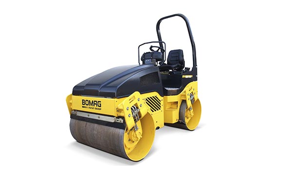 BOMAG 120 Double Drum Vibratory Roller for hire in Billingham